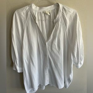 H&M white button up blouse